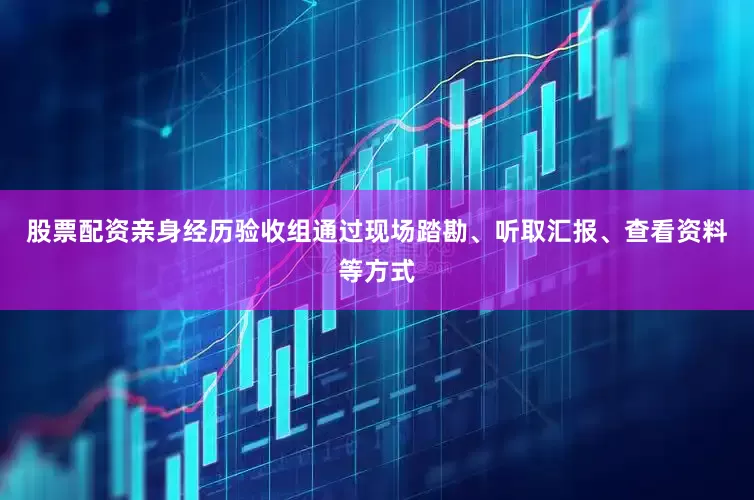 股票配资亲身经历　　验收组通过现场踏勘、听取汇报、查看资料等方式